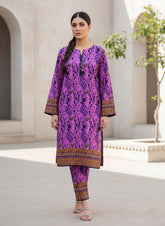 2 Pcs Unstitched Ladies Suit 208